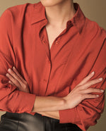 Camisa Roja Granero de Manga Larga - Rojo