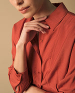 Camisa Roja Granero de Manga Larga - Rojo