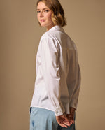 Camisa con Bordados Florales - Blanco