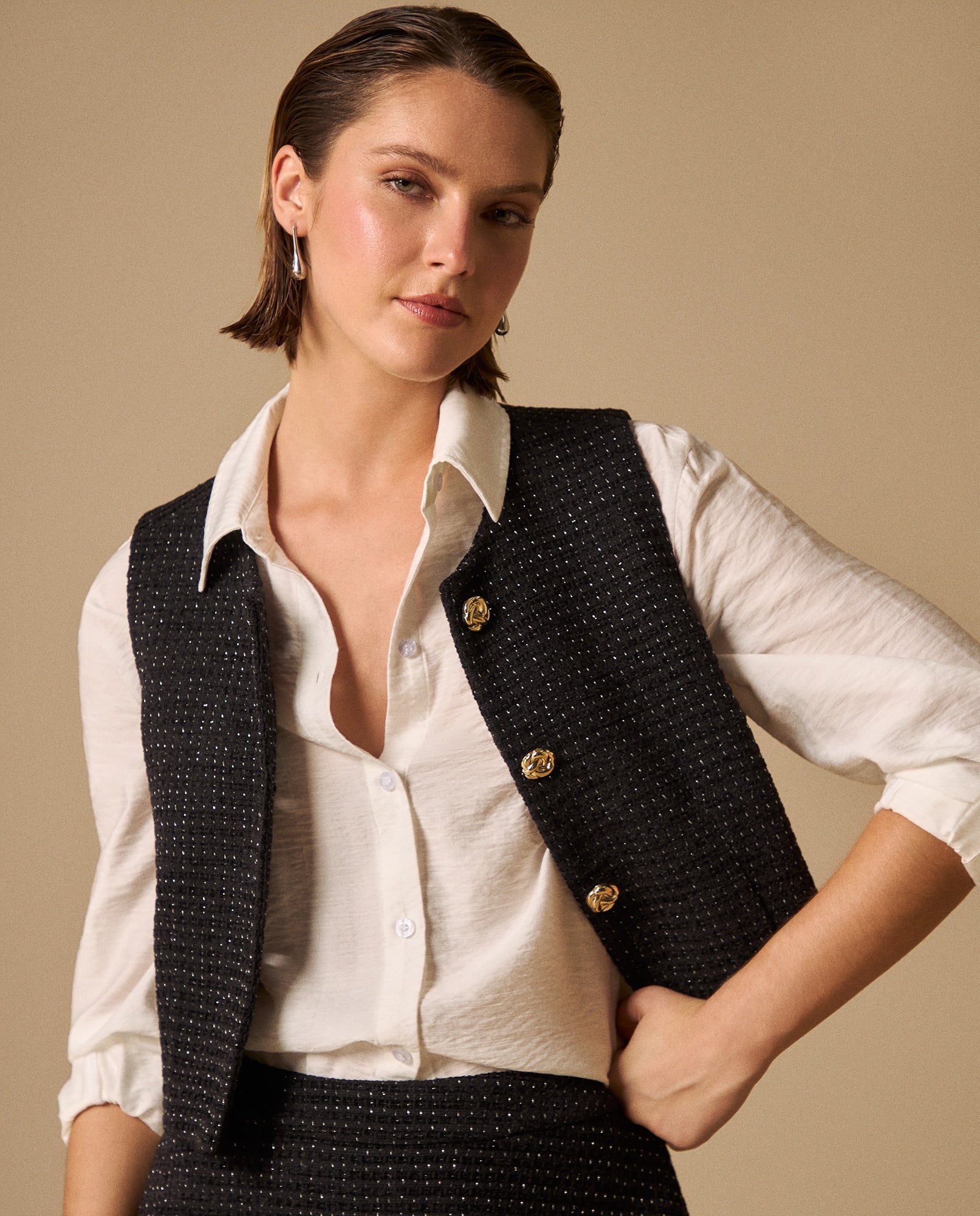 Camisa Blanca Clásica con Caída Premium - Blanco 34_419G022_BLA114202_0
