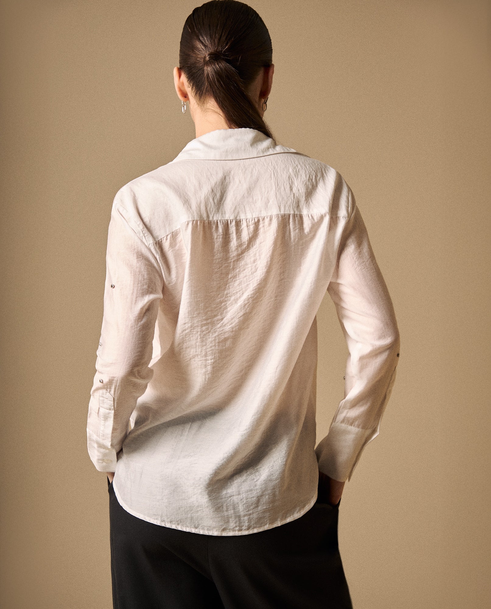 Camisa Blanca con Aplicaciones Brillantes - Blanco 34_419G200_BLA110700_5