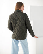 Chaqueta abullonada para mujer - Verde