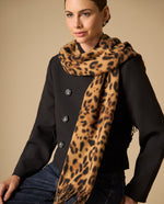 Chaqueta tipo Chanel sin cierre largo medio - Negro