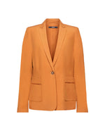 Blazer con botón en frente para mujer - Café