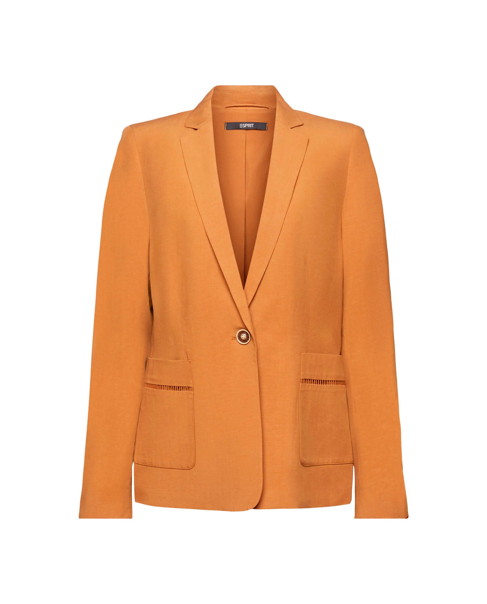 Blazer con botón en frente para mujer - Café 34_422E706_CAF171044_6