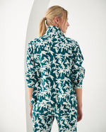 Chaqueta de flores para mujer - Verde