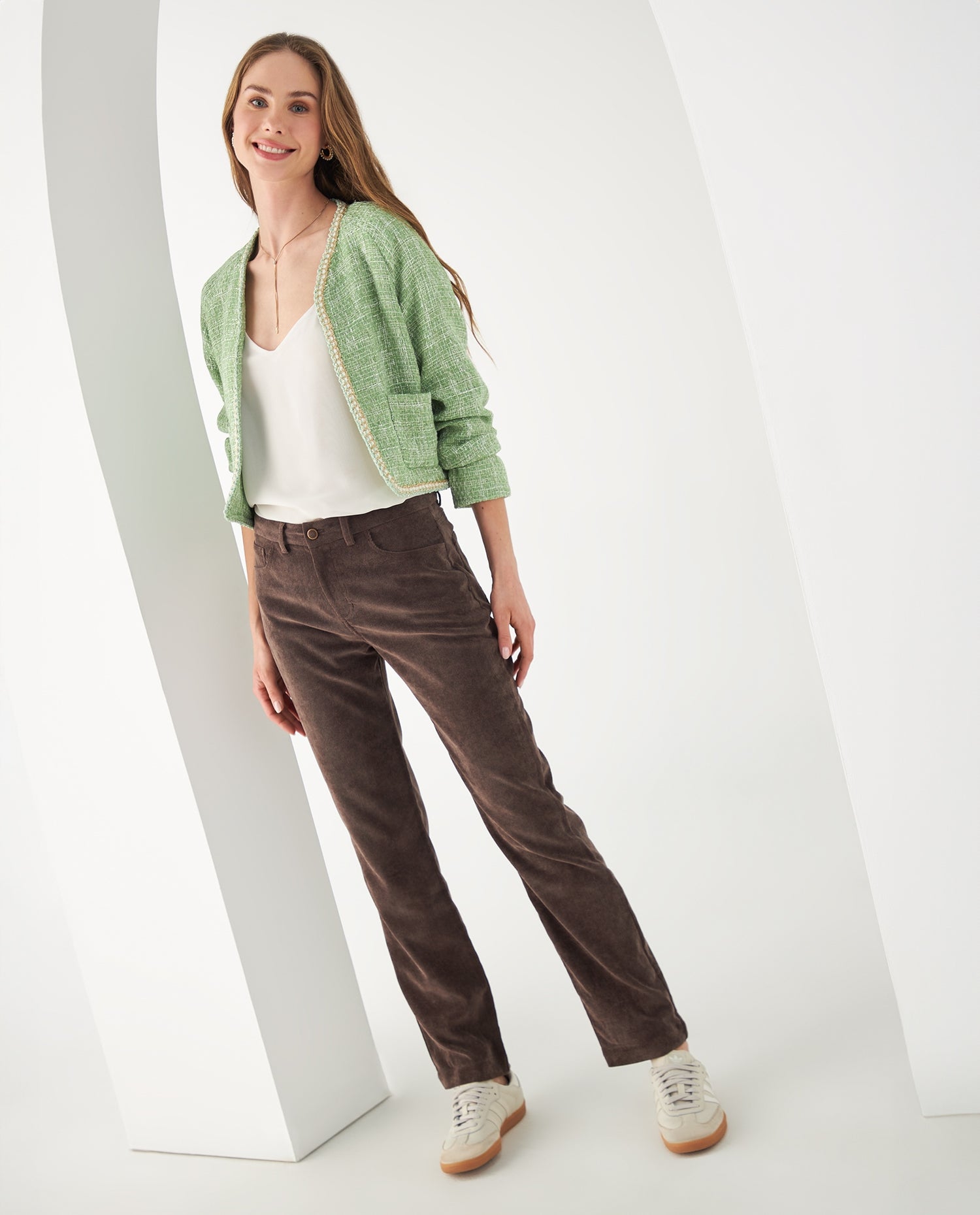 Blazer con detalles de brillo para mujer - Verde