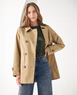 Abrigo tipo Trench para mujer - Café