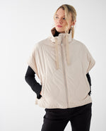 Chaqueta tipo chaleco para mujer - Beige
