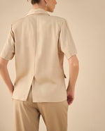 Chaqueta tipo camisa para mujer - Crudo