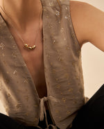 Chaleco con escote en V para mujer - Beige