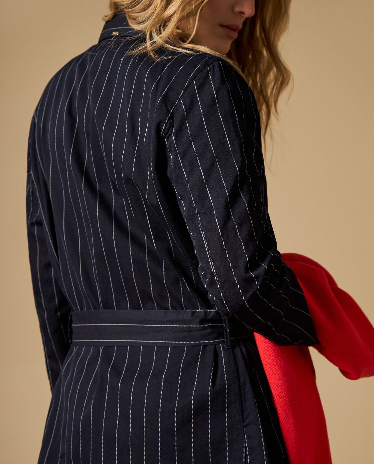 Blazer estructurado de largo medio - Azul