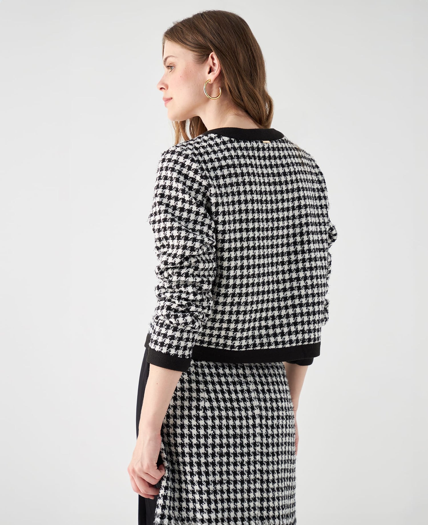 Abrigo con efecto brillo para mujer - Crudo
