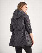 Chaqueta con capucha para mujer - Negro