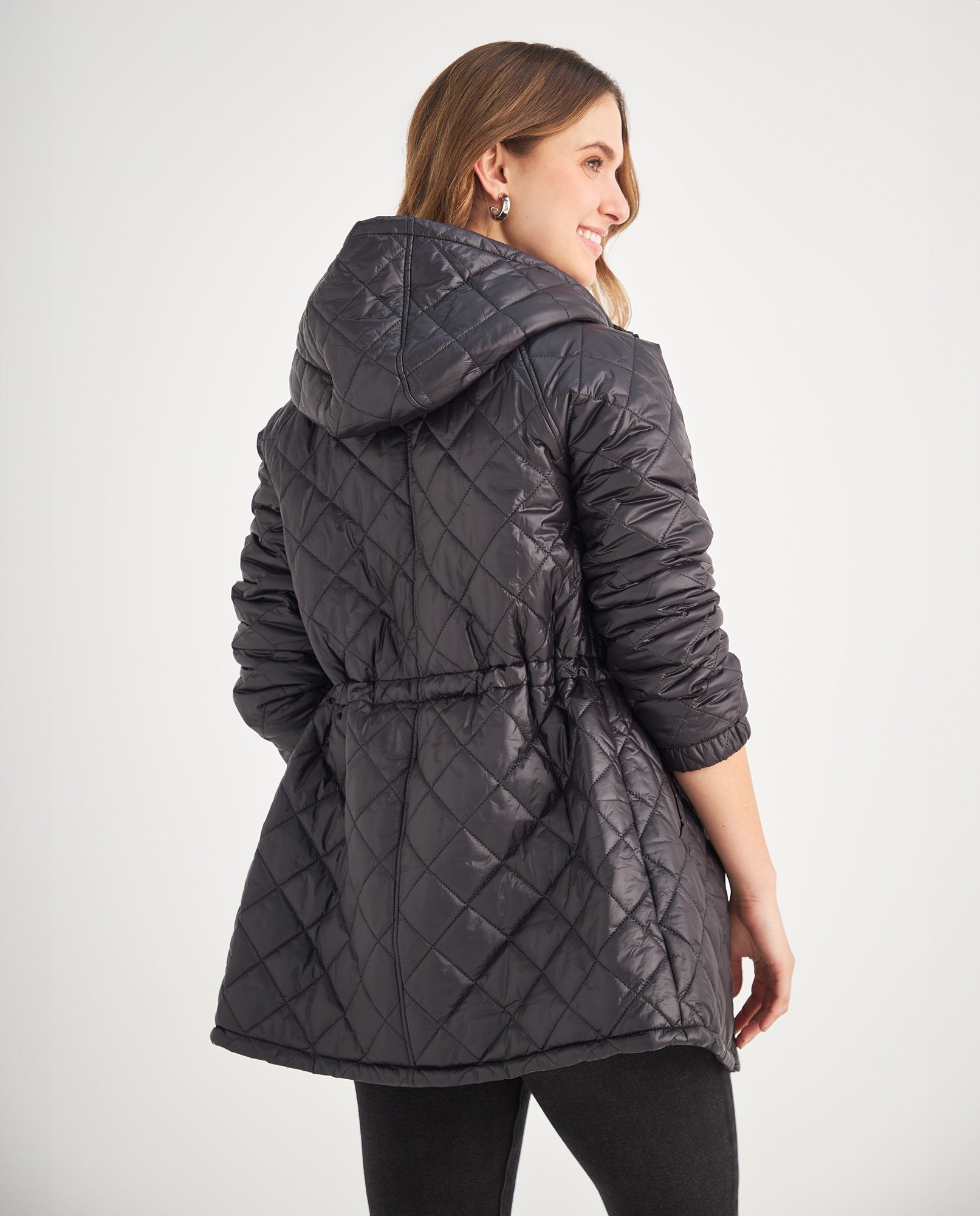 Chaqueta con capucha para mujer - Negro 34_429F201_NEG193909_4