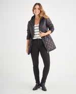 Chaqueta con capucha para mujer - Negro