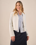 Blazer Blanco con Botones Dorados - Blanco