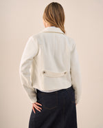 Blazer Blanco con Botones Dorados - Blanco