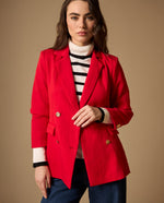 Blazer Rojo con Botones Dorados - Rojo