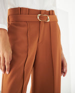 Pantalón bota recta para mujer - Café