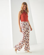 Pantalón clásico estampado para mujer - Café