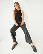 Pantalón con efecto brillo para mujer - Gris