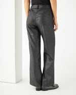 Pantalón con efecto brillo para mujer - Gris