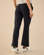 Pantalón con cortes en frente para mujer - Azul