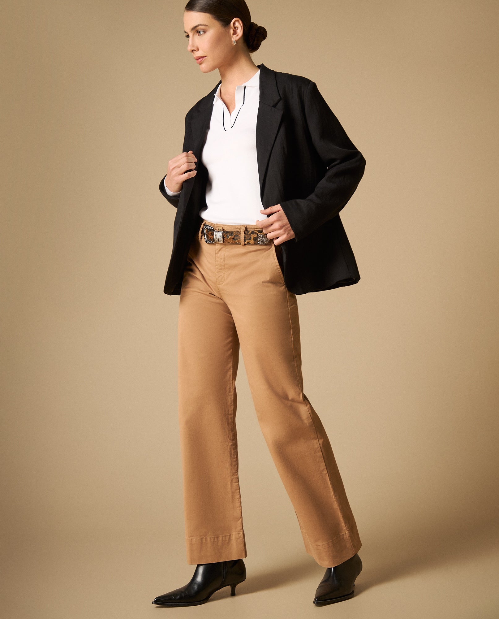 Pantalón straight leg clásico - Café 34_431H005_CAF171324_0