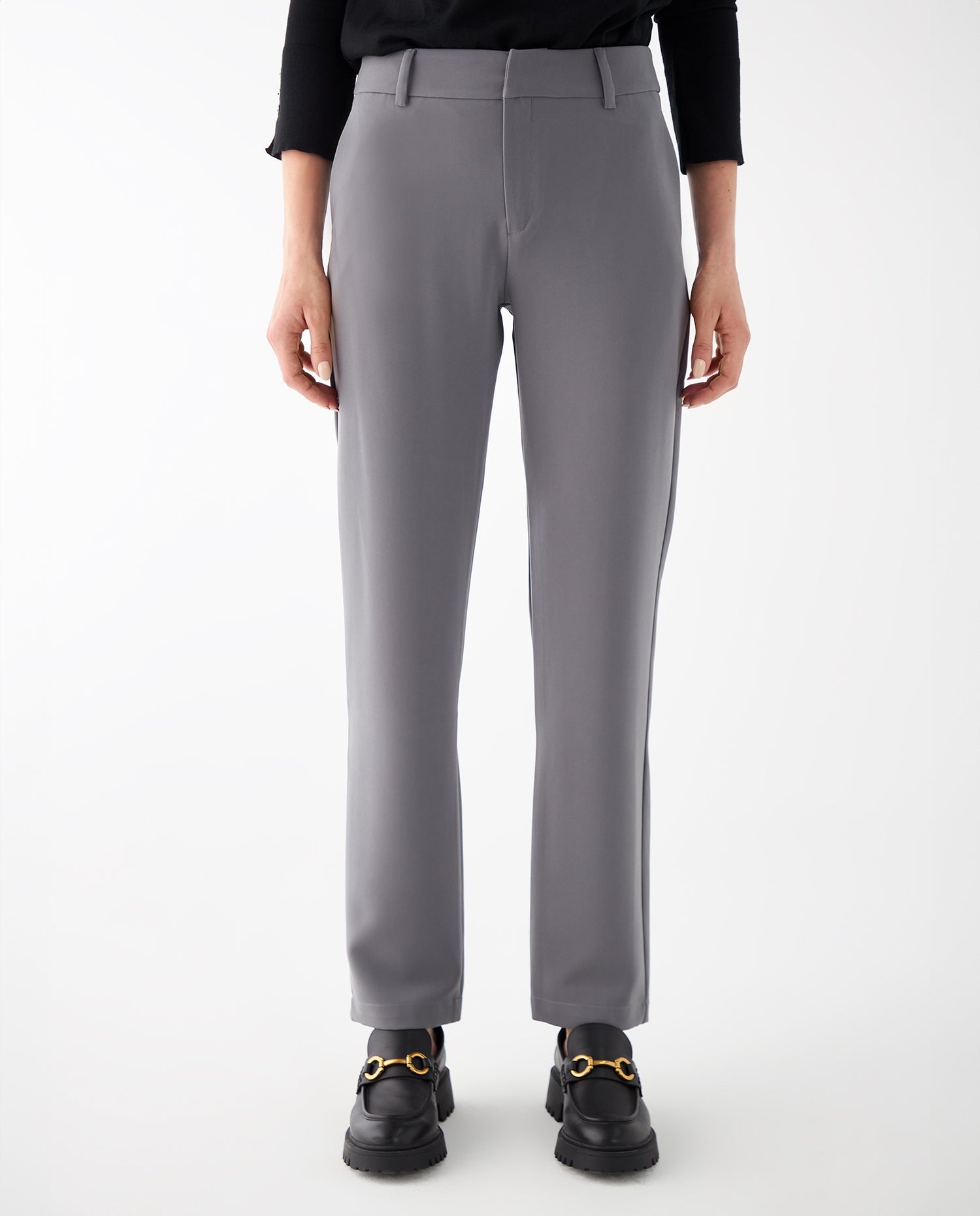 Pantalón de bota recta para mujer - Gris