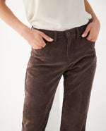 Pantalón en corduroy para mujer - Café