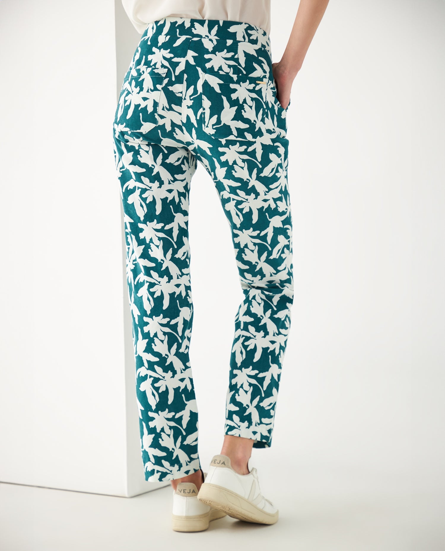 Pantalón para mujer estampado - Verde
