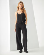 Pantalón bota amplia para mujer - Negro