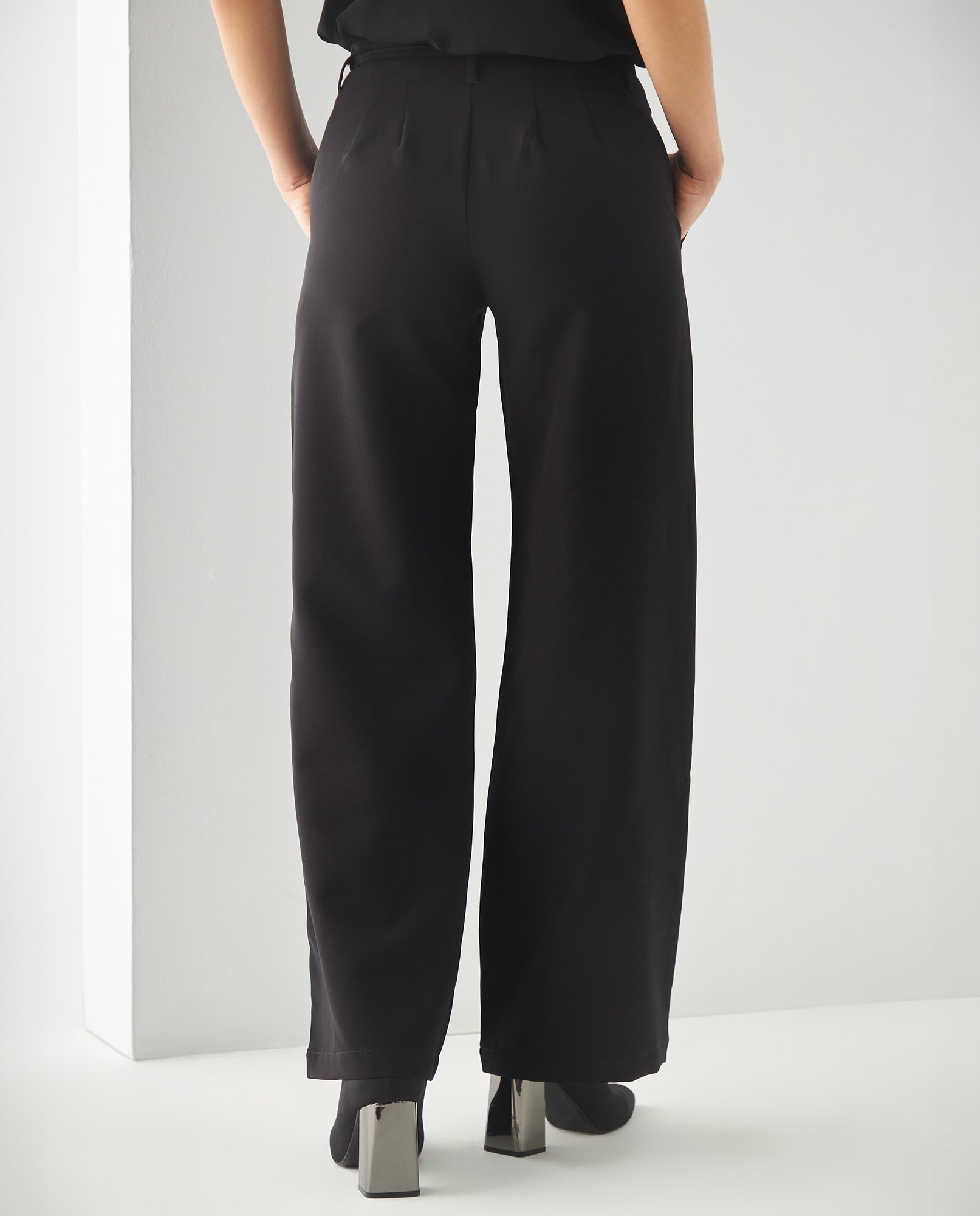 Pantalón bota amplia para mujer - Negro 34_432F008_NEG190303_4