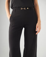 Pantalón bota amplia para mujer - Negro