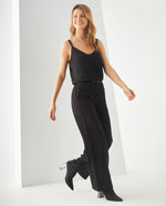 Pantalón bota amplia para mujer - Negro