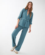 Pantalón de bota recta para mujer - Verde