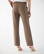 Pantalón elegante con cinturón para mujer - Verde