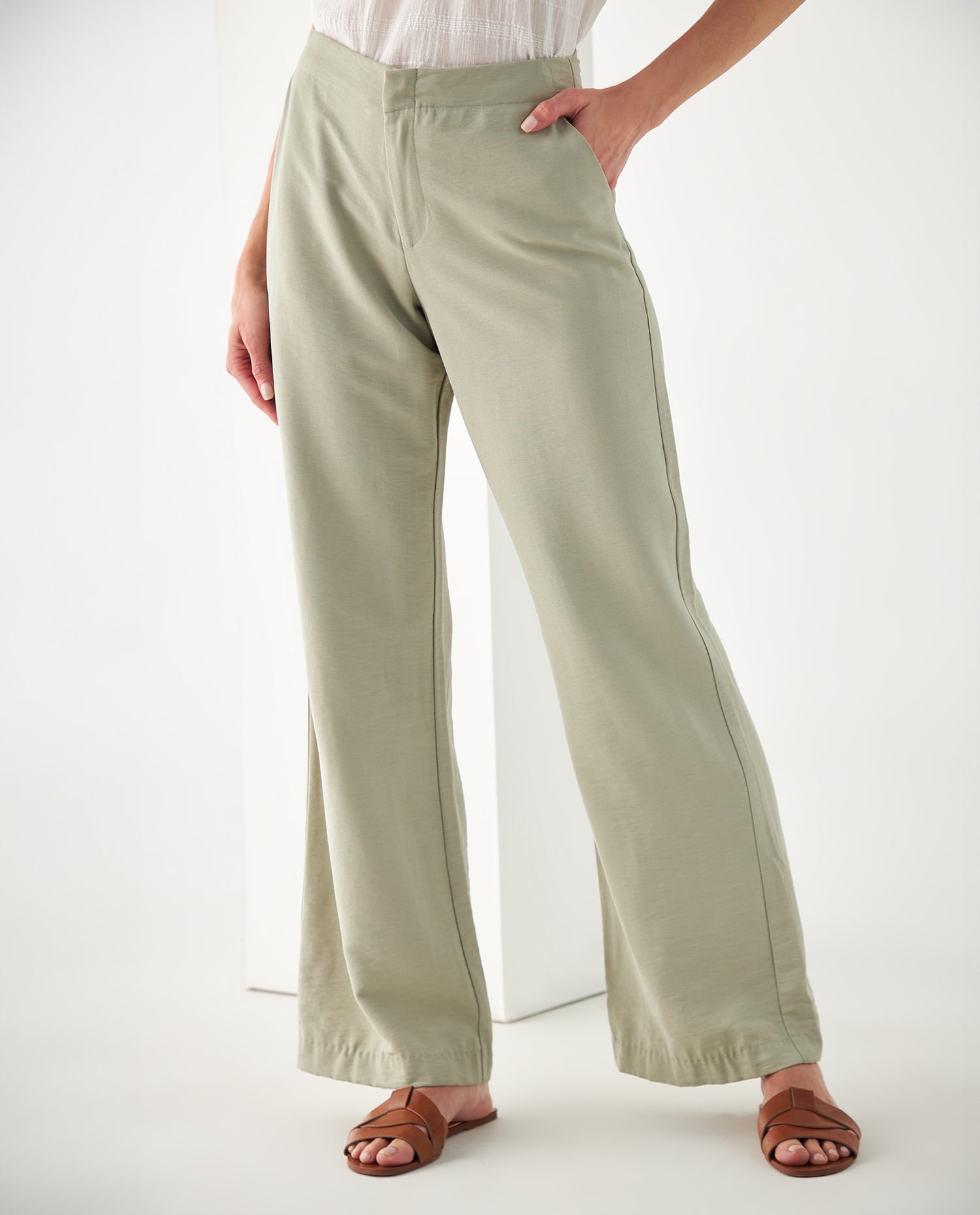 Pantalón elegante para mujer - Verde