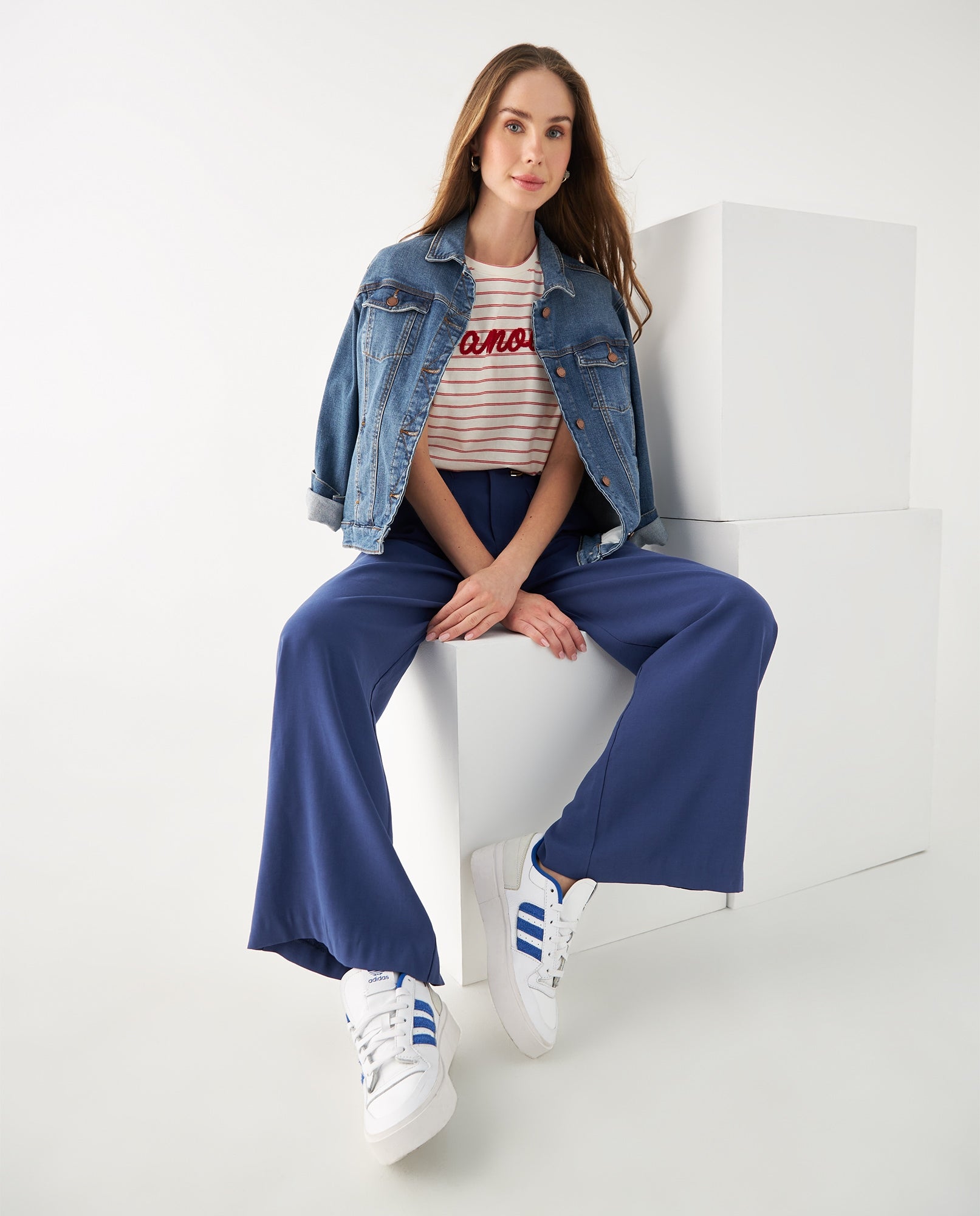 Pantalón elegante para mujer - Azul 34_432F017_AZU194029_6