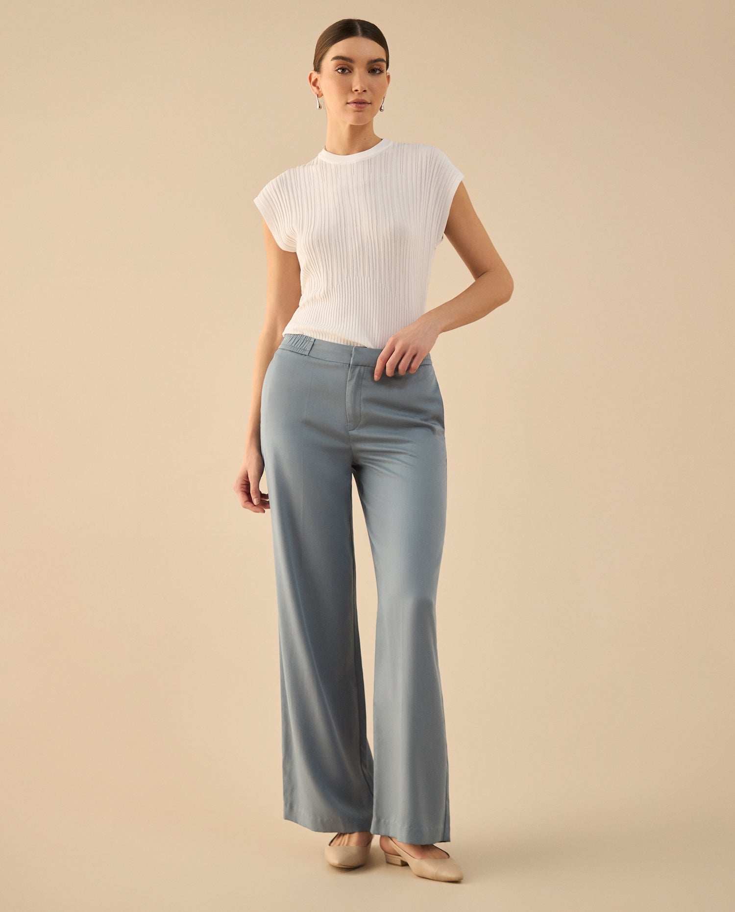 Pantalón elegante para mujer - Azul
