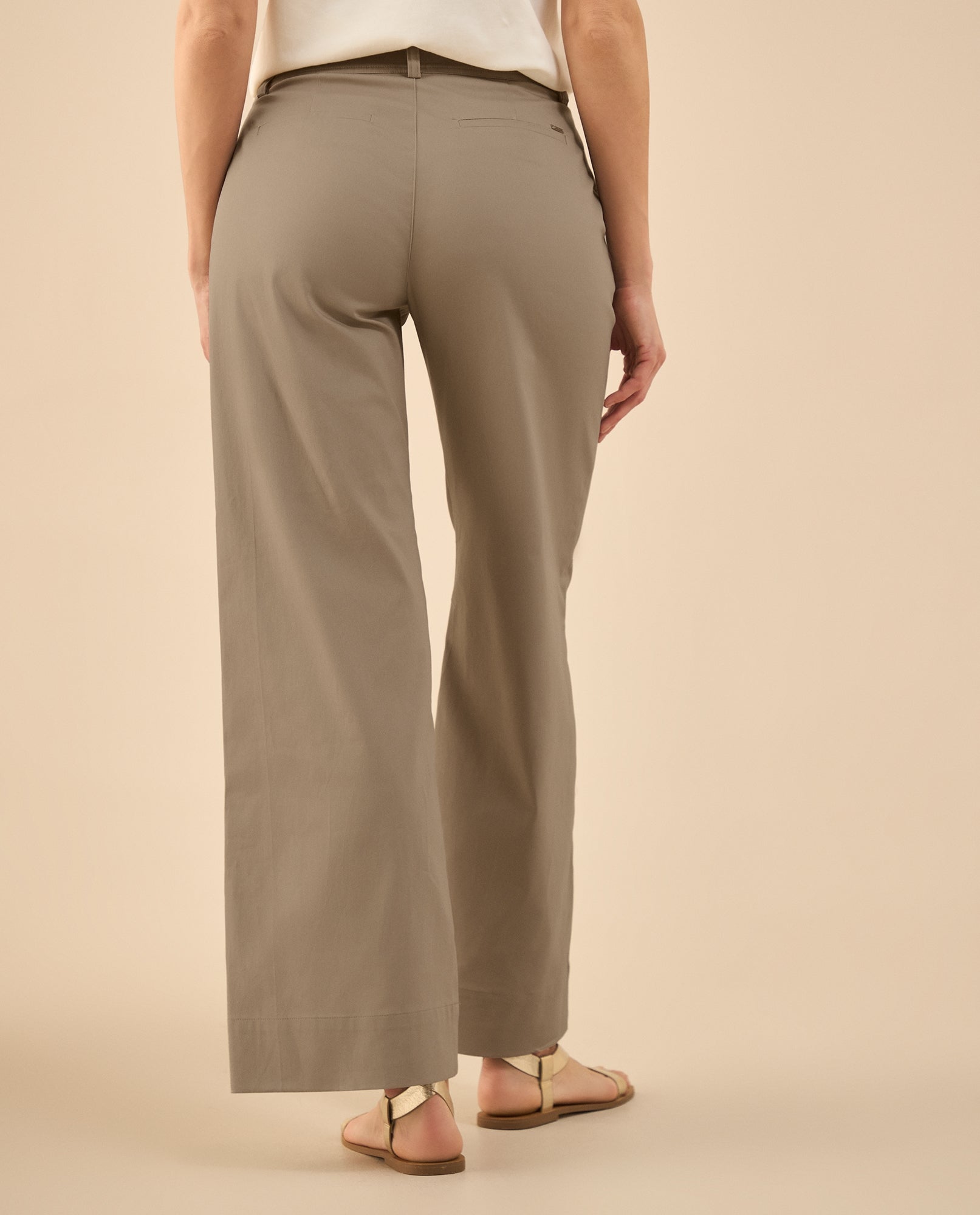 Pantalón elegante bota recta para mujer - Café 34_432G006_CAF171320_4