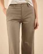Pantalón elegante bota recta para mujer - Café