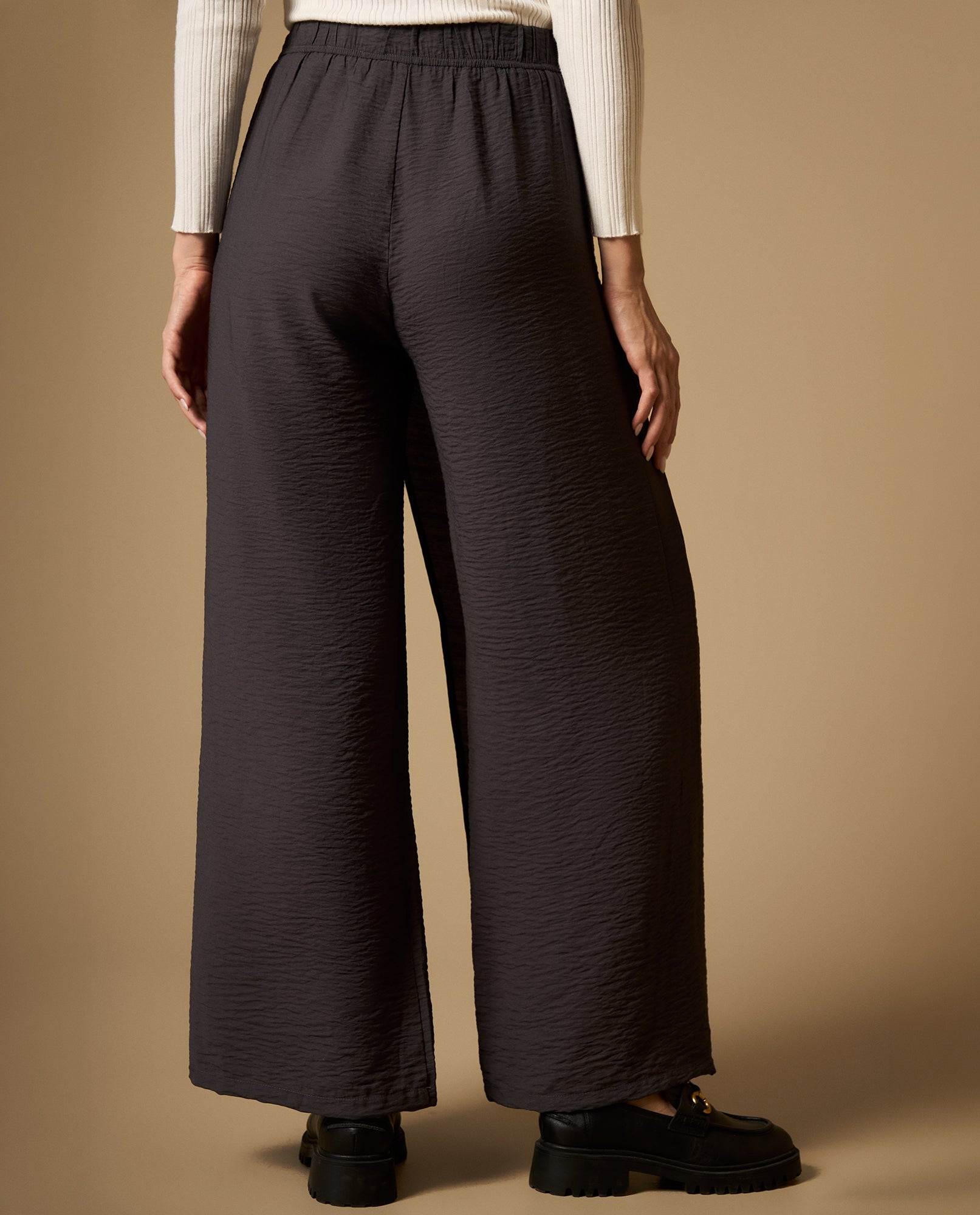 Pantalón tipo pareo con amarre lateral silueta recta - Gris 34_432H005_GRI194406_5