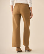 Pantalón clásico recto para mujer - Café