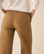 Pantalón clásico recto para mujer - Café