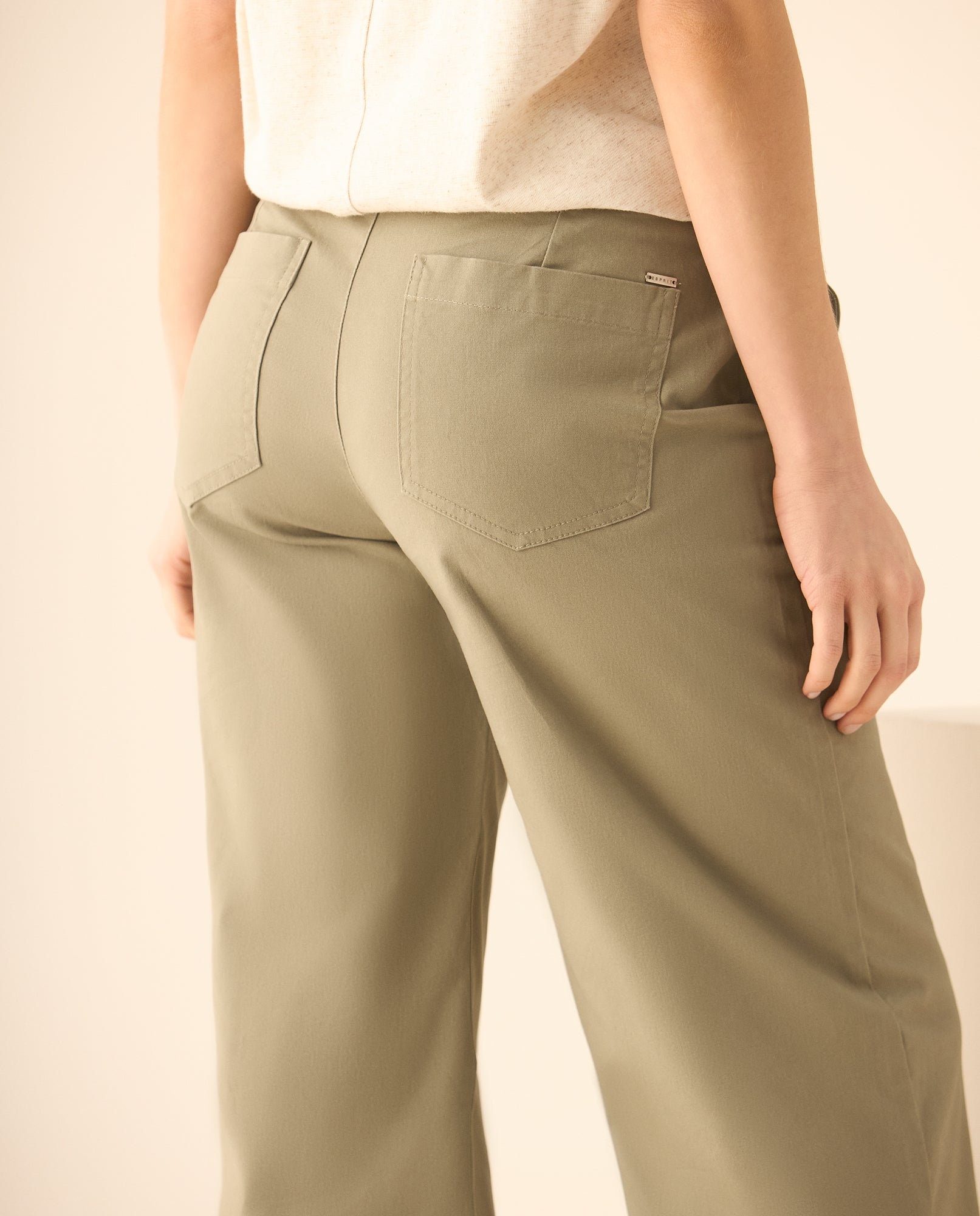 Pantalón clásico silueta recta para mujer  - Verde 34_433G004_VER170208_5