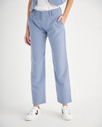 Pantalón clásico recto para mujer - Azul