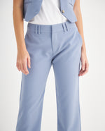 Pantalón clásico recto para mujer - Azul