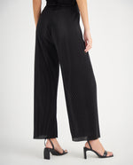 Pantalón de pretina elástica para mujer - Negro
